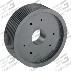 APPROVED VENDOR V-Belt Pulley: 3V1060, 8 Groove, 10.6 in OD, Bushed Bore, SF, Quick Detachable (MPN 83V1060SF). Key specifications — Pulley Industry Number: 3V1060; Pitch Diameter: 10.6 in (3V); For Belt Section (broad, with similar types): 3V or 3VX.