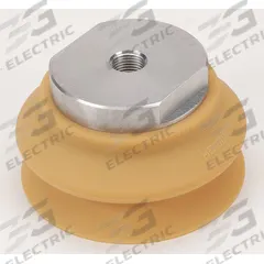 SMC Vacuum Pad Assembly: Bellows, M16x1.50, 100 mm Pad Dia, Urethane Rubber, Brown, 50A (MPN ZPT100HBU-B16). Key specifications — attr1019101: ZPT100HBU-B16; attr1019103: SMC; attr1019107: 50A.