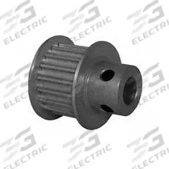 DAYTON Timing Pulley: Curvilinear, Fixed, For 9 mm Belt Wd, 18 Teeth, 3 mm Pitch, Aluminum (MPN 18-3M09M6FA6). Key specifications — Brand: DAYTON; Finish: Clear Anodized; For Belt Series: Powerhouse®.