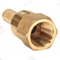 WINTERS Threaded Thermowell: Brass, For 1 7/8 in Stem Lg, 1 1/4 in Insertion Lg, For 1/2 in Stem Dia (MPN TAS64LF). Key specifications — attr1275131: 400°F/204°C; attr1275136: WINTERS; attr1275129: 710 psi.