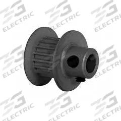 DAYTON Timing Pulley: Modified Curvilinear, Fixed, For GT Timing Belt Section, For 6 mm Belt Wd (MPN 18-2P06M6FA4). Key specifications — Brand: DAYTON; Finish: Clear Anodized; For Belt Series: Powerhouse®.