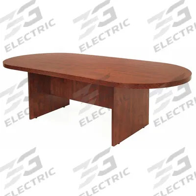 REGENCY Conference Table: Racetrack Oval, Laminate, Cherry, 71 in Overall Lg, 35 in Overall Wd - Oval Conference Tables