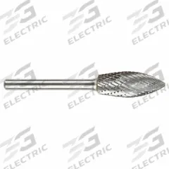 SGS PRO Carbide Bur: Inverted Cone/Tree, SG-5CO, 1/2" x 1 1/4" Head, 1/4" Shank (MPN 15860). Key specifications — Trade Number: SG-5CO; Brand: SGS PRO.