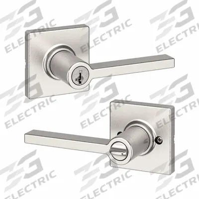 KWIKSET Door Lever Lockset: Office Lever Locksets, Nickel