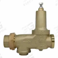 WILKINS Pressure Reducing Valve: FNPT x FNPT, 1 1/4 in Pipe Size, Brass, 15 psi to 75 psi, NPT x NPT (MPN 114-600XL3G). Key specifications — Brand: WILKINS; Low-Lead Compliance: Low-Lead Compliant.