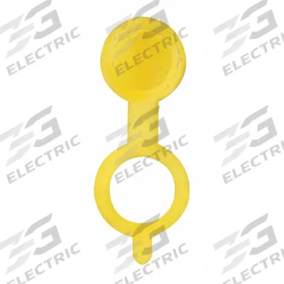 WESTWARD Grease Fitting Caps: Yellow - Dust Caps for Grease Fittings