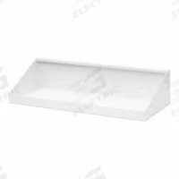 TRITON PRODUCTS Pegboard Shelf: For Square Pegboard Hole Shape, 18 in x 6 1/2 in x 3 in, Steel (MPN 56186-WHT). Key specifications — attr36925: White; attr37012: Epoxy Coated; attr36918: TRITON PRODUCTS; attr36926: Steel.