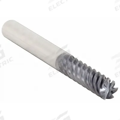 WIDIA HANITA Square End Mill: Carbide, AlTiN Coated, 6 Flute, 5/8" Mill Dia, 1-9/16" LOC - Carbide Square End Mills for Hardened Materials
