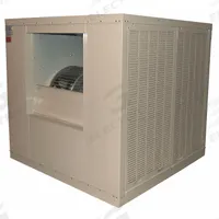 CHAMPION Ducted Evaporative Cooler: 10,000 sq ft, 2 in Pad Thick, 5 hp HP, 61 1/4 in x 62 in x 62 in (MPN 7K587). Key specifications — Brand: CHAMPION; Evaporative Cooler Voltage: 208-230/460V AC; Drive Package Installation: Assembly Required; Includes Drive Package: Drive Package Included.