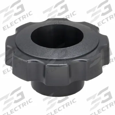 INNOVATIVE COMPONENTS Hand Knob: 8 Point, Plastic, 1/2" Thread, 12 mm Thread Lg - Snap-Lock 8-Arm Knobs