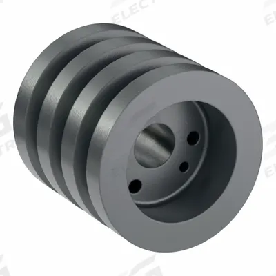 APPROVED VENDOR V-Belt Pulley: 3V250, 3 Groove, 2.5 in OD, Bushed Bore - Bushed-Bore Cast-Iron Wedge V-Belt Pulleys