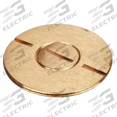 STEEL CITY Floor Plate Plug: Round, Brass, 671/672/78/88 - Insert Plugs & Accessories for Floor Boxes