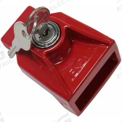 JENDYK Gladhand Lock: Aluminum, Red, Keyed Alike, (2) Key/Lock, 2 1/8 in Ht - Pipe, Hose, Tube and Fittings