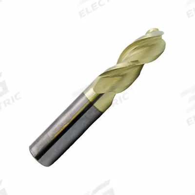 APPROVED VENDOR Ball End Mill: Carbide, ZrN Coated, 3 Flute, 3/4" Mill Dia, 3-1/4" LOC - Carbide Ball End Mills for Aluminum
