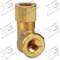 APPROVED VENDOR Compression Fitting Elbow: 3/8 in OD x 1/8 in Pipe Fitting Size, Compression x FNPT (MPN 700070-0602). Key specifications — Brand: APPROVED VENDOR.
