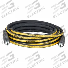 Hydraulic Hose: 3/8 in ID, NPTF x NPTF, 30 ft Lg, 3/8 in x 3/8 in Fitting Size, Rubber, H9330. Key specifications — Hose Tube Material: Rubber; Fitting Type: NPTF x NPTF; Manufacturer Part Number: H9330; Brand: ENERPAC.