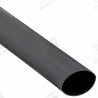 3M Heat Shrink Tubing: 1.3 in I.D. Before Shrinking, 0.43 in I.D. After Shrinking, 4 ft Lg, 20 PK (MPN MDT-1300-48"-BLACK-20 PCS). Key specifications — Color: Black; Brand: 3M.