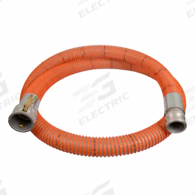 CONTINENTAL Suction and Discharge Hose: 6 in Hose Inside Dia., 70 psi, Clear/Orange - PVC Water Suction & Discharge Hose Assemblies with Synthetic Braid & PVC Helix Reinforcement