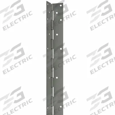 STANLEY Piano Hinge: Steel, 81 5/8 in Leaf Ht - Full Mortise-Mount Piano Hinges