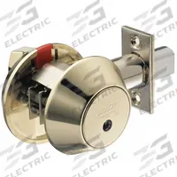 ABLOY Deadbolt Lock: Cylindrical, 1 3/4 in Door Thick - Max, Brass (MPN ME154T 605-KA). Key specifications — ADA Compliant: No; Brand: ABLOY; Cylinder Core Type: Conventional Core Cylinder; Finish: Bright Brass, Clear Coated; Keyway Type: Protec2; Visual Indicator Message: No Message; Includes Core: Core Included; Ligature Resistance: Not Ligature-Resistant.
