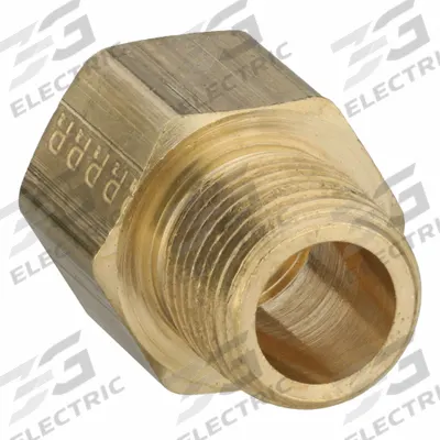 PARKER Metal Pipe Straight: Straight, 3/8 in x 3/8 in - Threaded High-Pressure Pipe Fittings