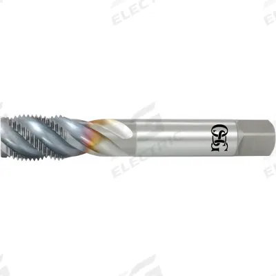 OSG Pipe Tap: 1/8"-28 BSPP, 3 Flute, Interrupted Thread, V Coated Cobalt (MPN 1658101008) - Interrupted-Thread Spiral-Flute Pipe Taps