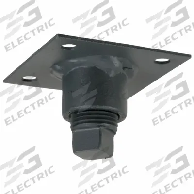Dayton Drain: Steel, Baked Polyester Epoxy, 2 1/2 in Mounting Base Lg, 2 1/2 in Mounting Base Wd - Blower Housing Drains