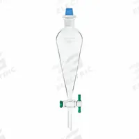 APPROVED VENDOR Separatory Funnel: Borosilicate Glass, 30 mL, 12.6 mm, 65 mm Stem Lg, Colorless (MPN CG-1747-01). Key specifications — Product Type: Separatory Funnel; Body Color: Colorless; Brand: APPROVED VENDOR.