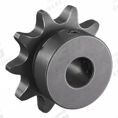 TSUBAKI Single Strand Sprocket: 41, For 1/2 in Chain Pitch, 1/2 in Bore Dia, 10 Teeth, Steel (MPN 41B10F-1/2). Key specifications — Brand: TSUBAKI.
