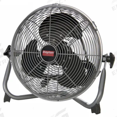 Dayton Freestanding Fan: 12 in Blade Dia, Non-Oscillating, 3 Speeds, 14 in Ht - Office Floor Fans