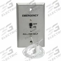 CREST HEALTHCARE SUPPLY Pullcord Station: 2 3/4 in Overall Wd, 24V DC, E-114-1C. Key specifications — Standards: FDA Listed; Manufacturer Part Number: E-114-1C; Color: Silver; Voltage: 24V DC; Brand: CREST HEALTHCARE SUPPLY; Call Station Type: Pullcord Station; Part Type: Station Replacements; Station Type: Pullcord Station.