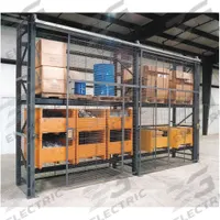 WIRECRAFTERS Enclosure Kit: 5 Bays, 144 in x 36 in x 144 in, 10 ga, Steel, Powder Coated, Gray (MPN RE121236SD5). Key specifications — Brand: WIRECRAFTERS; Material: Steel; Includes: (5) Sliding Doors; Includes Hardware: Yes; Finish: Powder Coated; Color: Gray.