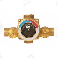 LEONARD VALVE Thermostatic Mixing Valve: 3/4 in Inlet Connection Size, 3/4 in Outlet Connection Size (MPN TM-26-LF-RF). Key specifications — Includes: Wall Support; Brand: LEONARD VALVE.