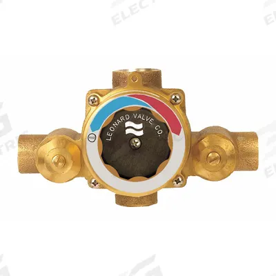 LEONARD VALVE Thermostatic Mixing Valve: 3/4 in Inlet Connection Size - Point-of-Source Mixing Valves