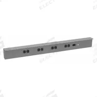 TENNSCO Power Outlet: 42 in Overall Wd, 4 in Overall Dp, Steel, Gray (MPN WOP-42-WK-1). Key specifications — Operating Voltage: 115 V; Product Type: Powerstrip; Color: Gray.