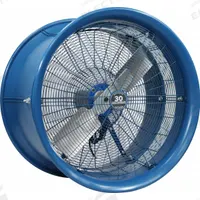 PATTERSON High-Velocity Industrial Fan: 30 in Blade Dia, 1 Speeds, 230/460V AC, 1 hp Motor (MPN HIP30B-CS). Key specifications — Voltage: 230/460V AC; Brand: PATTERSON; Number of Speeds: 1; Phase: Three.