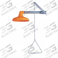 GUARDIAN EQUIPMENT Plumbed Shower: Wall Mnt, Plastic Sprayhead, Shroud, Galvanized Steel Pipe (MPN G1643). Key specifications — Brand: GUARDIAN EQUIPMENT; Activation: Pull Rod.