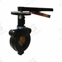 MILWAUKEE VALVE Butterfly Valve: 8 in Pipe Size, Concentric, 200 psi Max. Pressure (CWP), Wafer, 10 (MPN MW-233E 8). Key specifications — Brand: MILWAUKEE VALVE; Handle Type: Lever; Disc Material: Aluminum Bronze Alloy.