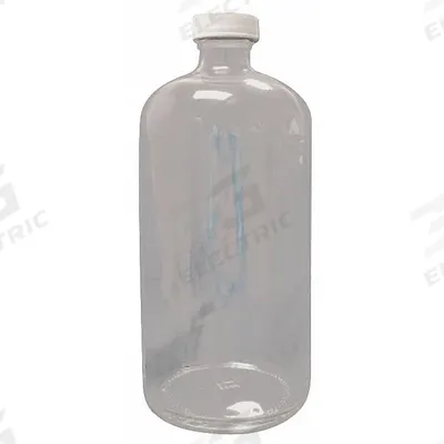 APPROVED VENDOR Sampling Bottle: 1 L, Colorless, 20-400 mm, Polypropylene, 12, PTFE - Clear Narrow Mouth Round Glass Lab Bottles