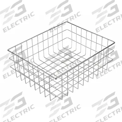 MARLIN STEEL WIRE Storage Basket: Conveyor Basket, Steel, Zinc, Silver (MPN 00279001-12) - Machining