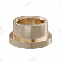 Flanged Sleeve Bearing: Bronze, SAE 841, 3/4 in Bore, 1 in OD, 5/8 in Lg, -35°F to 300°F, 10 PK (MPN FF1016-01B). Key specifications — System of Measurement: Inch; Material Grade: SAE 841; Flange Type: Flanged; Brand: OILITE.