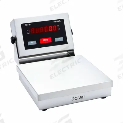 DORAN Industrial Bench Scale: 15 in x 15 in, IP69K, Corded Remote - Bench Scales with Remote Indicator