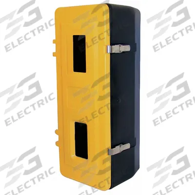 APPROVED VENDOR Safety Cabinet: Cabinet, Plastic, Yellow, Labels - SCBA Storage