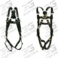 MILLER BY PIP Miller Full Body Harness Welding: Hot Work, 420 lb Wt Capacity, Crossover Harness, 2XL (MPN H5WS2S3). Key specifications — Manufacturer Part Number: H5WS2S3; Brand: MILLER BY PIP; Safety Features: Heat-Resistant; D-Ring Locations: Back; Harness App: Welding; Harness Color: Black; Includes Padding: No; Industry: Welding.