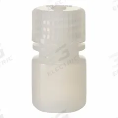 NALGENE Diagnostic Bottle: HDPE, 0.25 fl oz, 8 mL, Natural, 20 mm Screw Closure Size, Polypropylene (MPN 2002-9025). Key specifications — Body Color: Natural; Closure Attached: Attached; Brand: NALGENE; Pre-Cleaned: None; Closure Included: Yes.