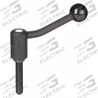 KIPP Adjustable Handle: Steel, 3/8"-16 Thread, 40 mm Thread Lg, 92 mm Lg (MPN K0108.1A42X40). Key specifications — Brand: KIPP.