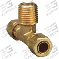 PARKER Compression Tee Fitting: 3/8 in OD x 3/8 in OD x 3/8 in Pipe Fitting Size, Brass, 10 PK (MPN 172CA-6-6). Key specifications — Brand: PARKER.