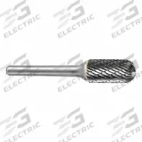 SGS PRO Carbide Bur: Ball-Nosed Cylinder, SC-42L2, Double Cut, 1/8" x 9/16" Head, 1/8" Shank (MPN 17453). Key specifications — Trade Number: SC-42L2; Brand: SGS PRO.