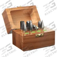 APPROVED VENDOR Carbide Bur Set: 1/4" Shank, Single Cut, 1/2" Head Dia, 8 pc (MPN 310-110019). Key specifications — Trade Number: SH-5; Brand: APPROVED VENDOR.