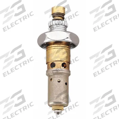 CHICAGO FAUCETS Cartridge: Use with Hot/Cold Water, Brass, Nickel Plated, Compression - Metering Faucet Cartidges